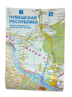 Карта Чувашской Республики Складная