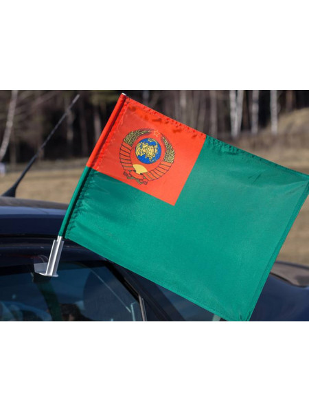 Флаг Пограничные Войска СССР Автомобильный 30х40 см