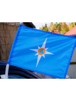 Флаг МЧС на Авто 30x40 см