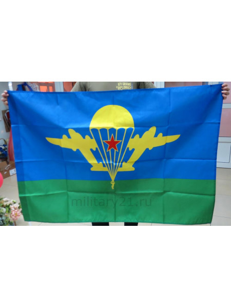 Флаг ВДВ СССР Эмблема с Желтым Куполом 90х135 см