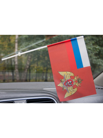 Флажок Росгвардии РФ с Присоской 15x23 см
