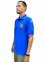 Рубашка Поло МЧС (Короткий Рукав) с Печатью на Спине