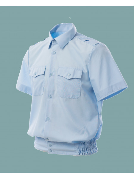 Рубашка Полиции Голубая с Коротким Рукавом Мужская