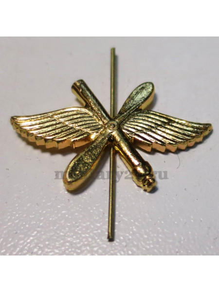 Эмблема Петличная ВВС Золото