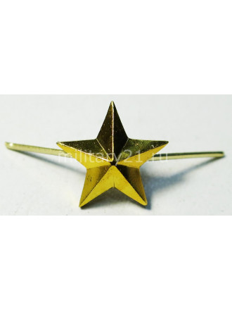 Звезда 13 мм на Погоны Золотая Металл