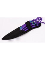Ножи Метательные Титан Фиолетовый Шнур Комплект 3 в 1