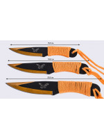 Комплект Метательных Ножей Сокол Оранжевый