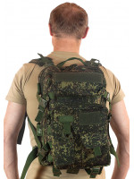 Рюкзак Тактический с 2 Подсумками Пиксель Зеленый