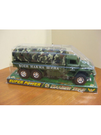 Детская машинка грузовик военный инерционный